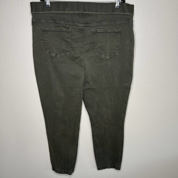 Buffalo David Bitton Olive Green High Rise Pull On Jegging Jeans Pants XXL - Picture 4 of 11